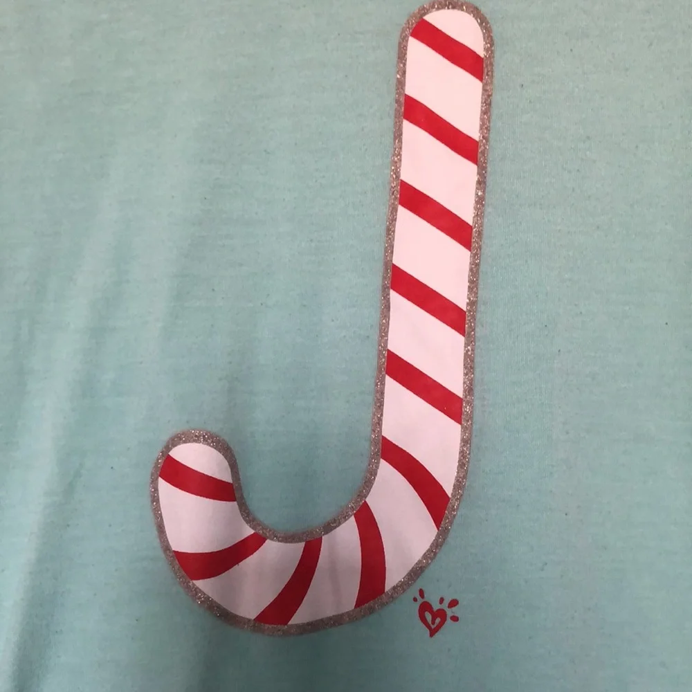 Justice Nightgown Girls‎ Size 8/10 Blue Candy Cane
